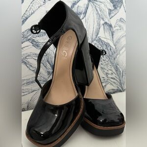 Black platform heels